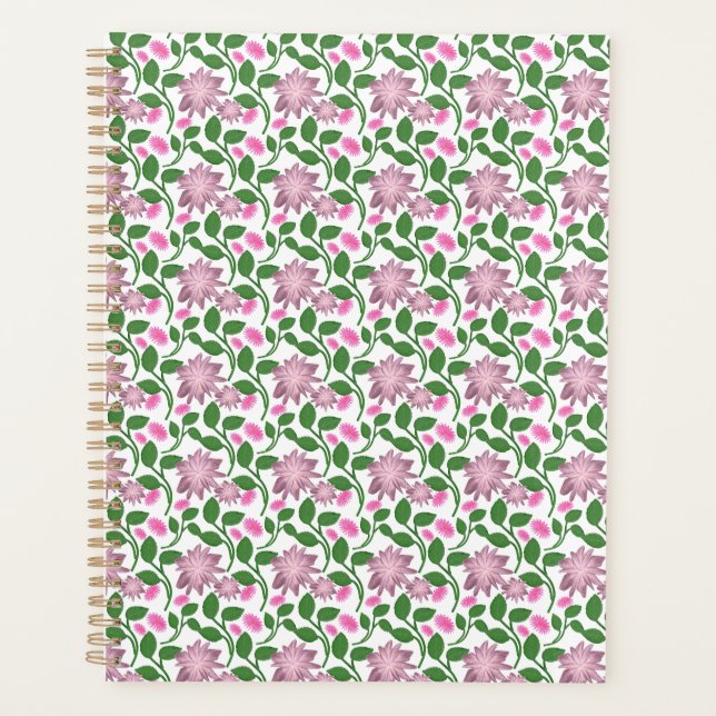 Motif floral foncé sans couture Fleurs roses Feuil (Devant)