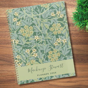 Motif floral jasmin vert 2026