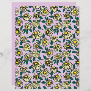 Motif floral jaune