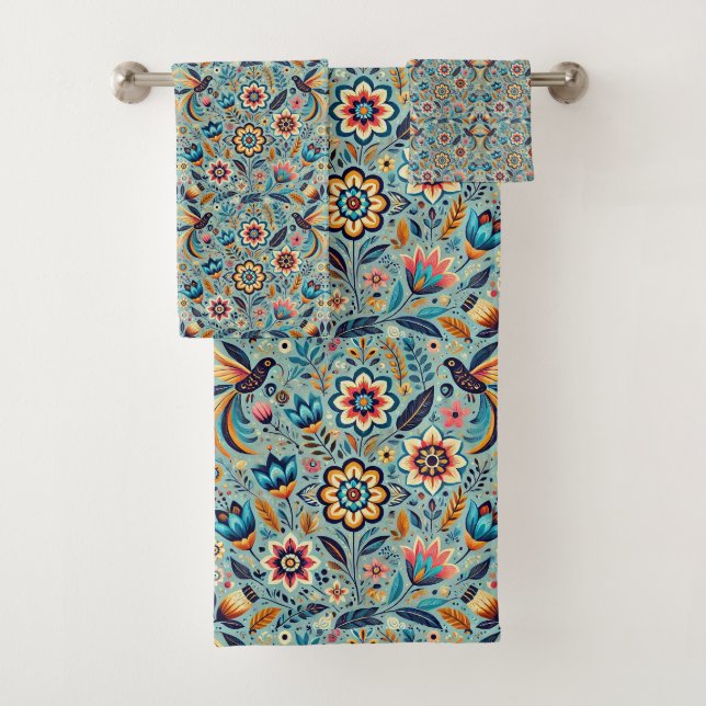 Motif floral mexicain (En situation)