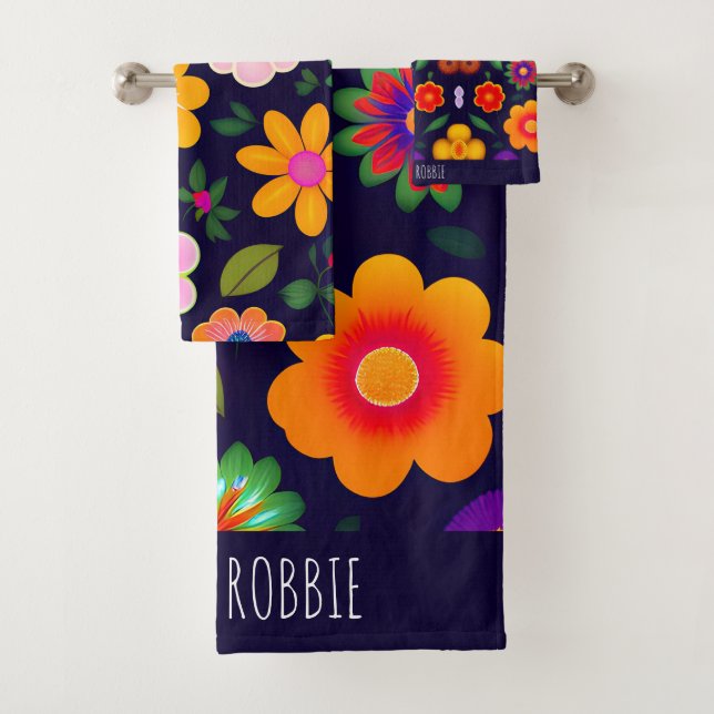 Motif Floral Mini Fleurs Exotiques (En situation)