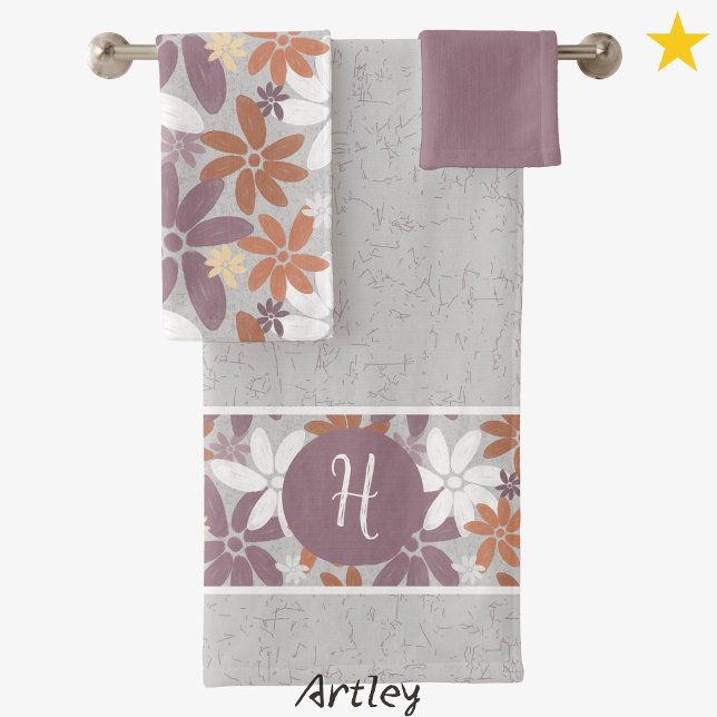 Motif floral Monogramme Drapeau Lesbienne Sapphiqu (Créateur téléchargé)
