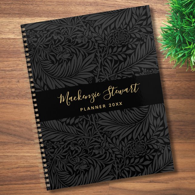 Motif floral noir 2026 (Créateur téléchargé)
