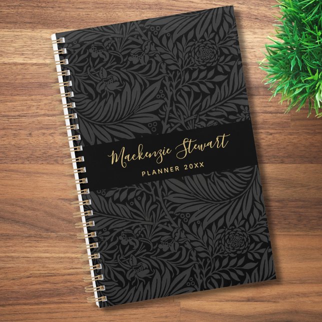 Motif floral noir 2026 (Créateur téléchargé)