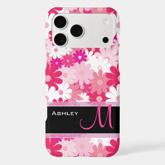 Motif floral rose moderne Monogramme Fleurs de mar