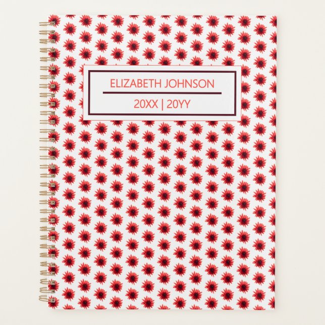 Motif floral rouge quotidien (Devant)