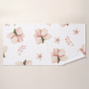 Motif floral sans couture à l'aquarelle douce