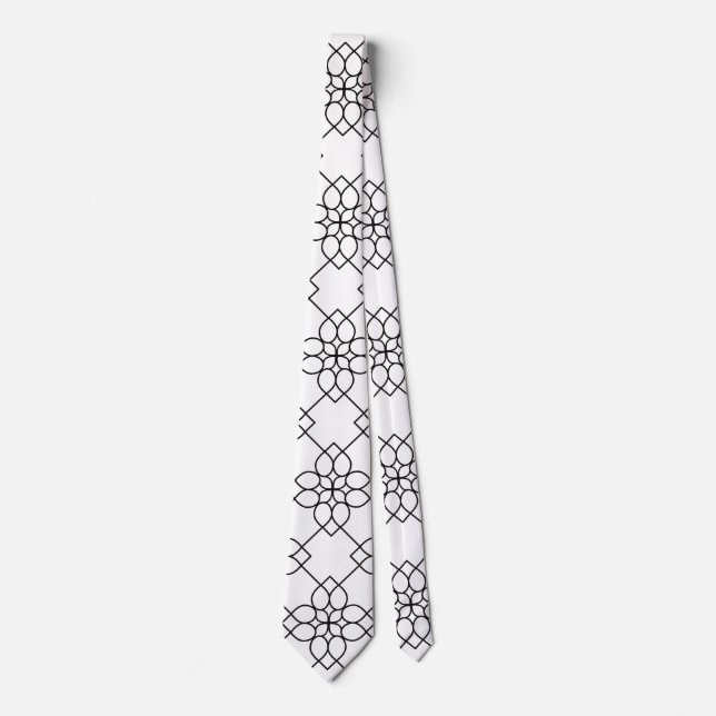 Motif floral sans couture sur cravate (Devant)