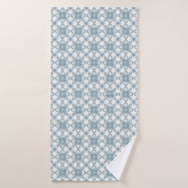 Motif floral scandinave (Serviette de bain)