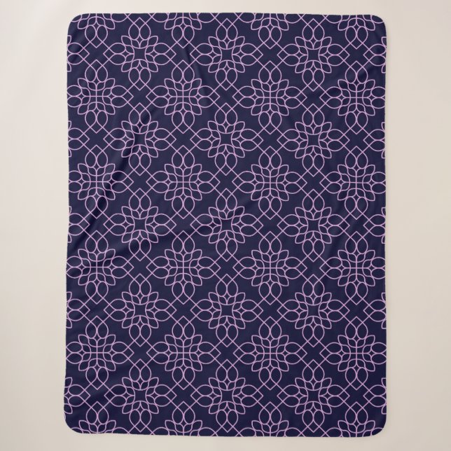 motif floral sur couvertures, plaid en molleton et (Devant)