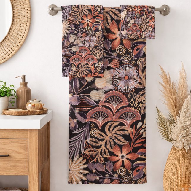Motif floral tropical bohème (Créateur téléchargé)