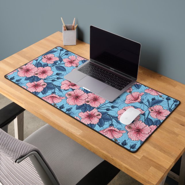 Motif floral tropical d'Hibiscus (Bureau 2)