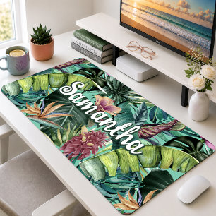 Motif floral tropical vert élégant