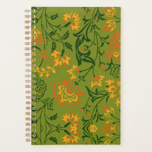 Motif floral vibrant : Fleurs jaunes et orange