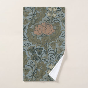 Motif floral victorien antique terre cuite sauge