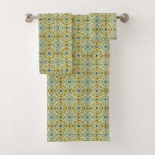Motif floral vintage bleu aux marguerites de Willi