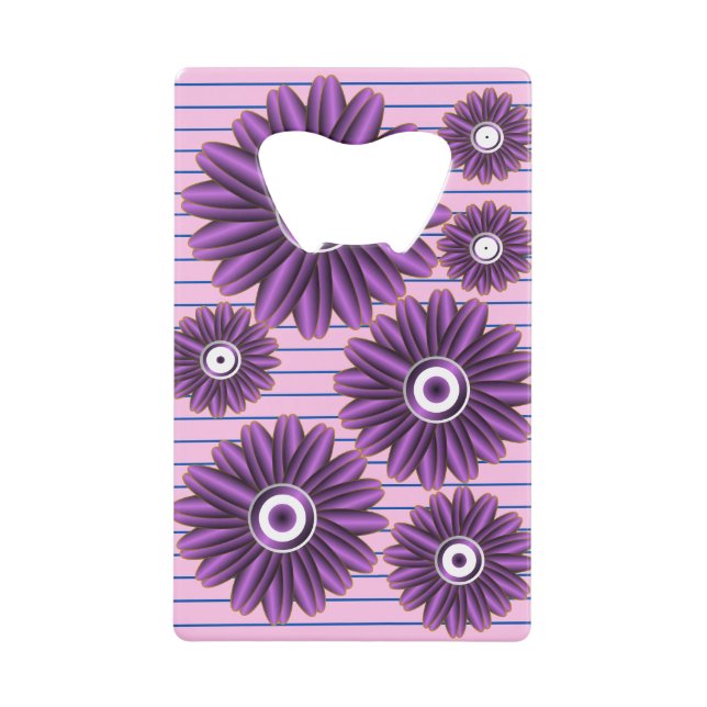 Motif floral violet Design de fleurs abstrait mode (Devant)