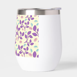 Motif floral violet foncé Esthétique sans coutur