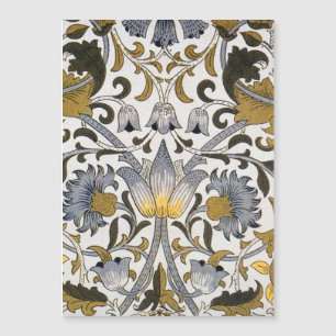 Motif floral William Morris Lodden : bleu or