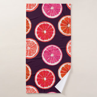Motif foncé Citrus peint à la main