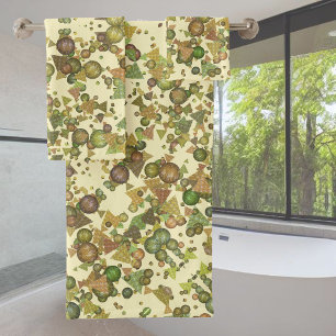 Motif fou de formes géométriques, couleurs naturel