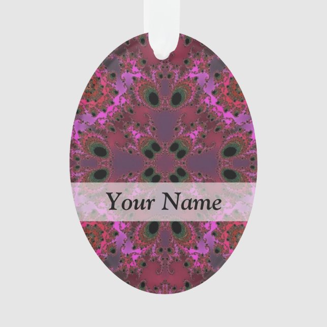 Motif fractal numérique magenta (devant)