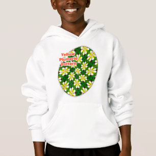 Motif frangipanier jaune