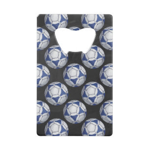 Motif Futbal bleu et blanc