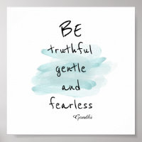 motif Gandhi citation poster aquarelle style