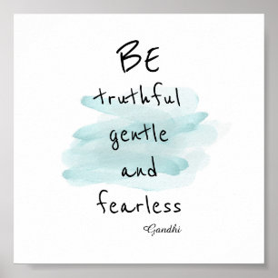motif Gandhi citation poster aquarelle style