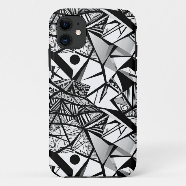 motif géométrique Abstrait 24 - Coque iphone (Dos)