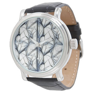 motif géométrique Abstrait 27- Montre Homme