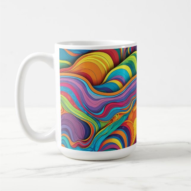 Motif géométrique abstrait 34 - Tasse à café (Gauche)