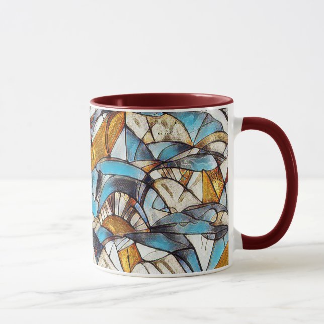 motif géométrique Abstrait 40 - Café Mug (Droite)
