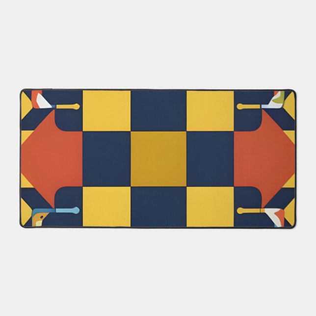 Motif géométrique abstrait avec flèches (Recto)