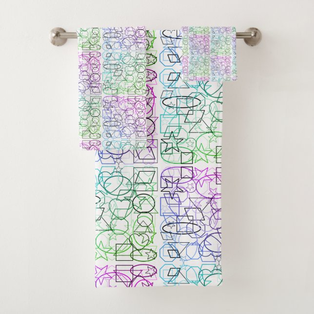 Motif géométrique Abstrait | Carrelé et filtré | (En situation)