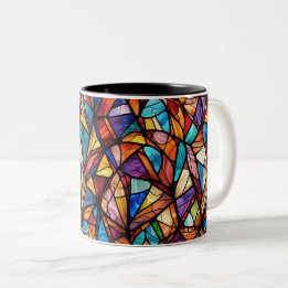 Motif géométrique abstrait moderne 26 - Café Mug