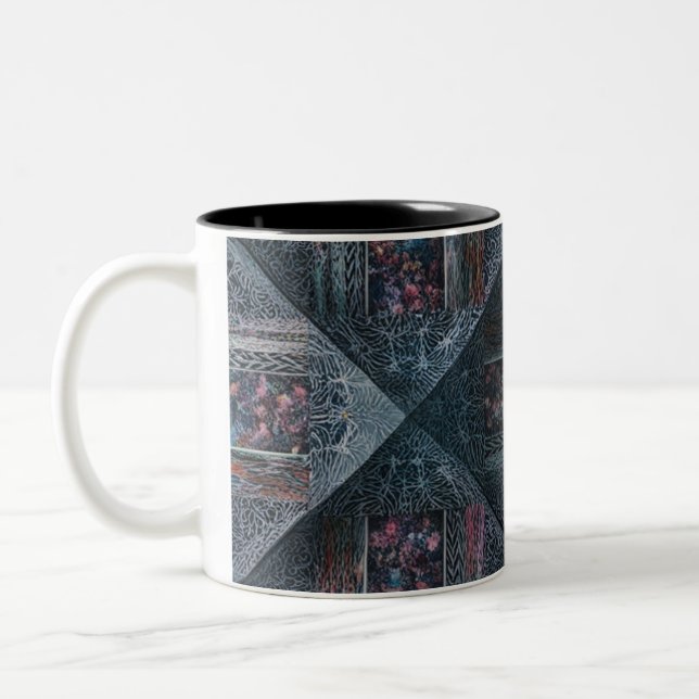 Motif géométrique Abstrait Mug à deux tons - Moder (Gauche)