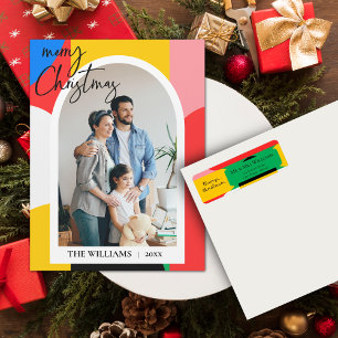 Motif géométrique Abstrait Photo Joyeux Noël