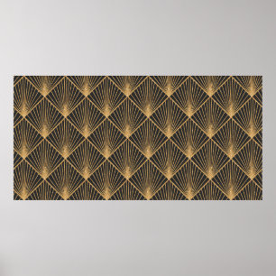 Motif géométrique Art Déco sans faille. Élégant fo