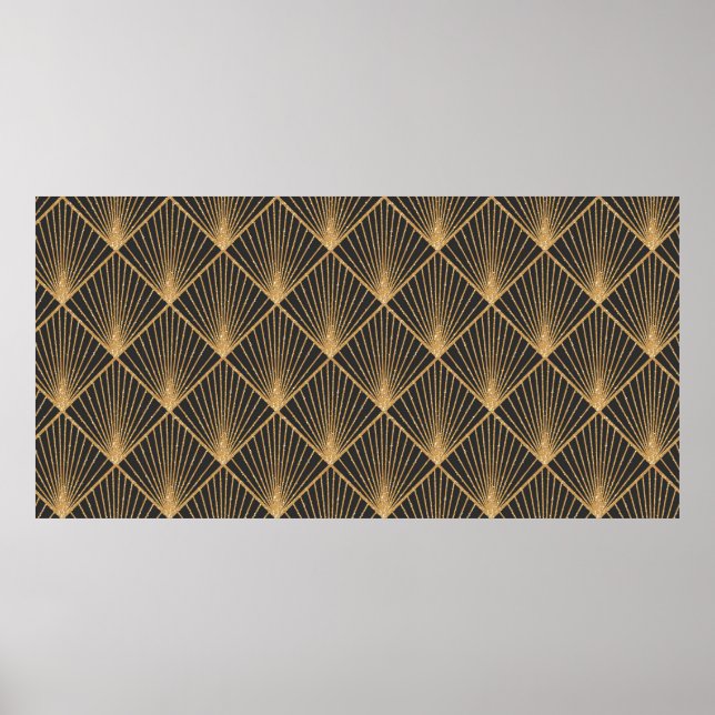 Motif géométrique Art Déco sans faille. Élégant fo (Devant)
