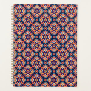 Motif géométrique Aztec coloré