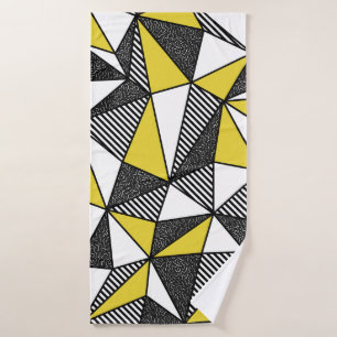 Motif géométrique bas-poly rétro