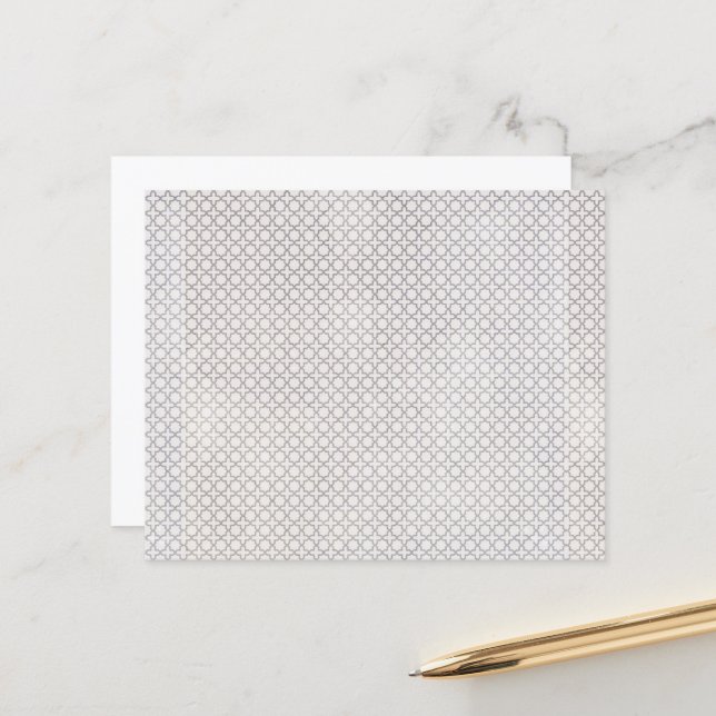 Motif géométrique beige islamique (Devant/Arrière en situation)