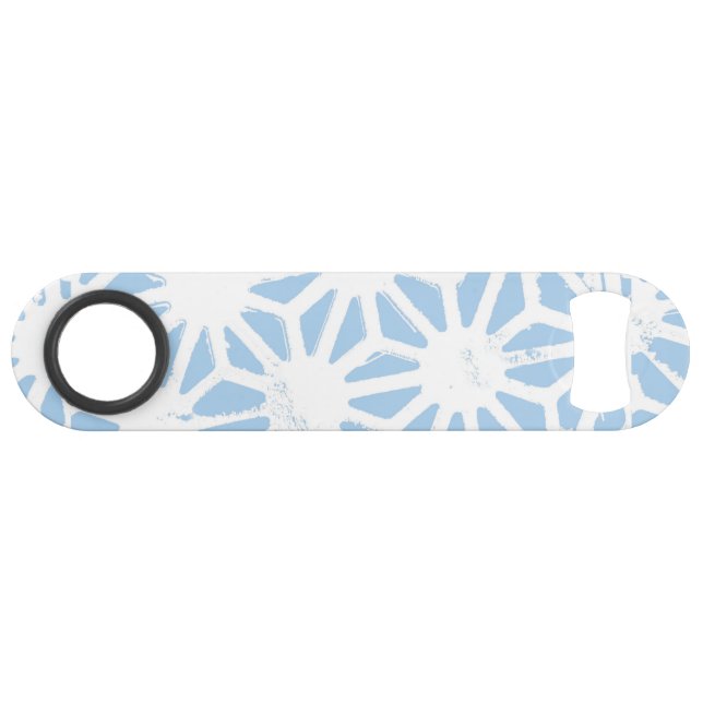 Motif géométrique bleu pâle (Devant (Horizontal))