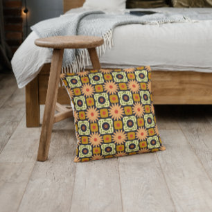 motif géométrique boho lancer oreiller