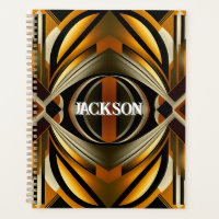 Motif géométrique Brown et Gold