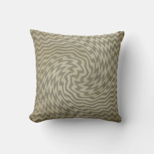 motif géométrique coussin à l'aspect déprimé