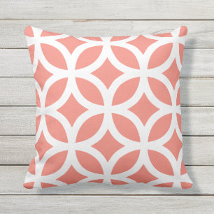 Motif géométrique de corail Coussins extérieurs