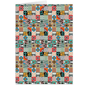 Motif géométrique de patchwork tribal génial